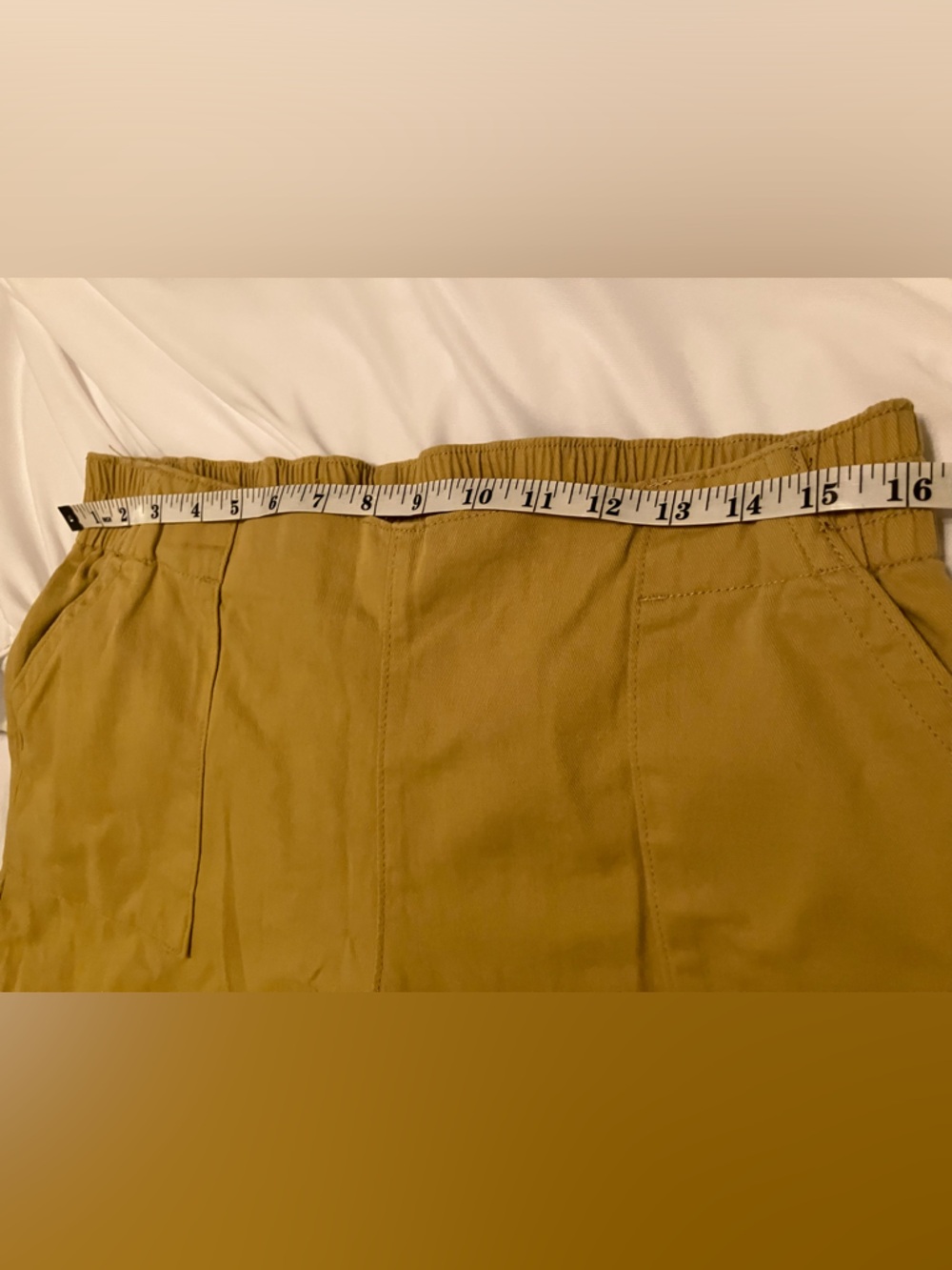 Wide Leg High Waisted Pants in Mustard Yellow, XL, NIB - Picture 6 of 11